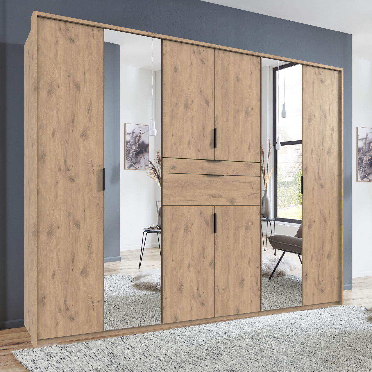  Drehtürenschrank Moldau 1