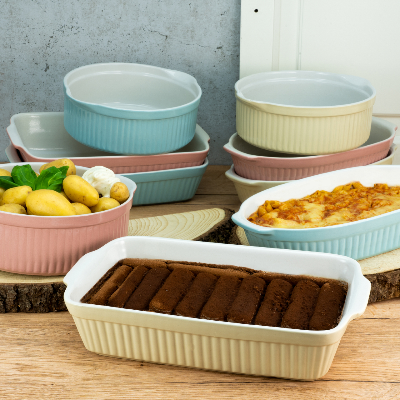  Auflaufform Pastell Kitchen