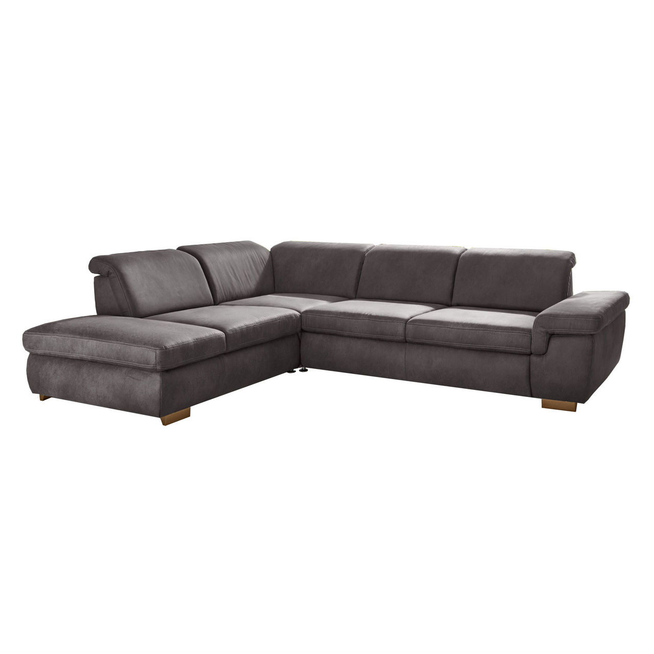 Bezug Saddle anthrazit / Füße Buche bianco