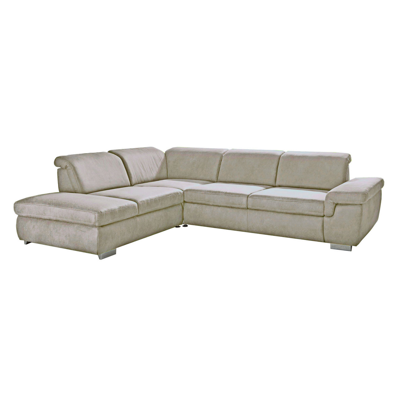 Bezug Saddle silver / Füße silberfarbig glänzend