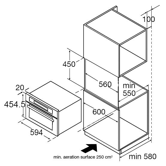  Kompakt-Einbaubackofen EBC841600E 3