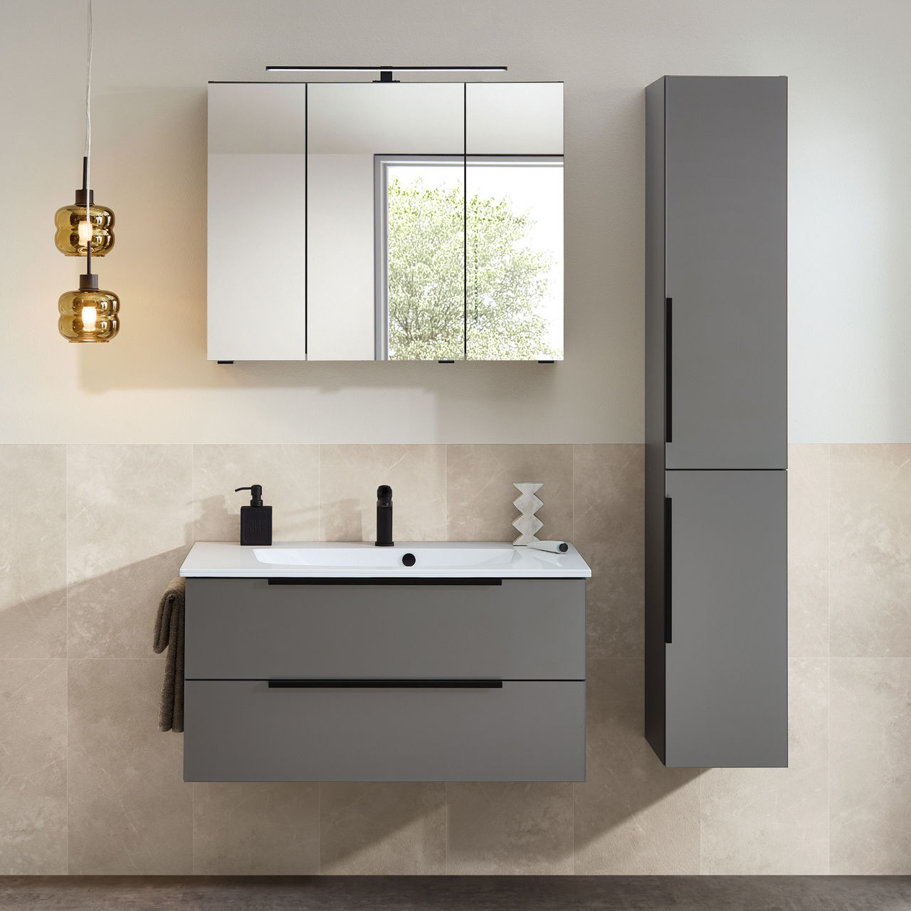 MONDO Hochschrank 2-türig, Türanschlag rechts Arta 4