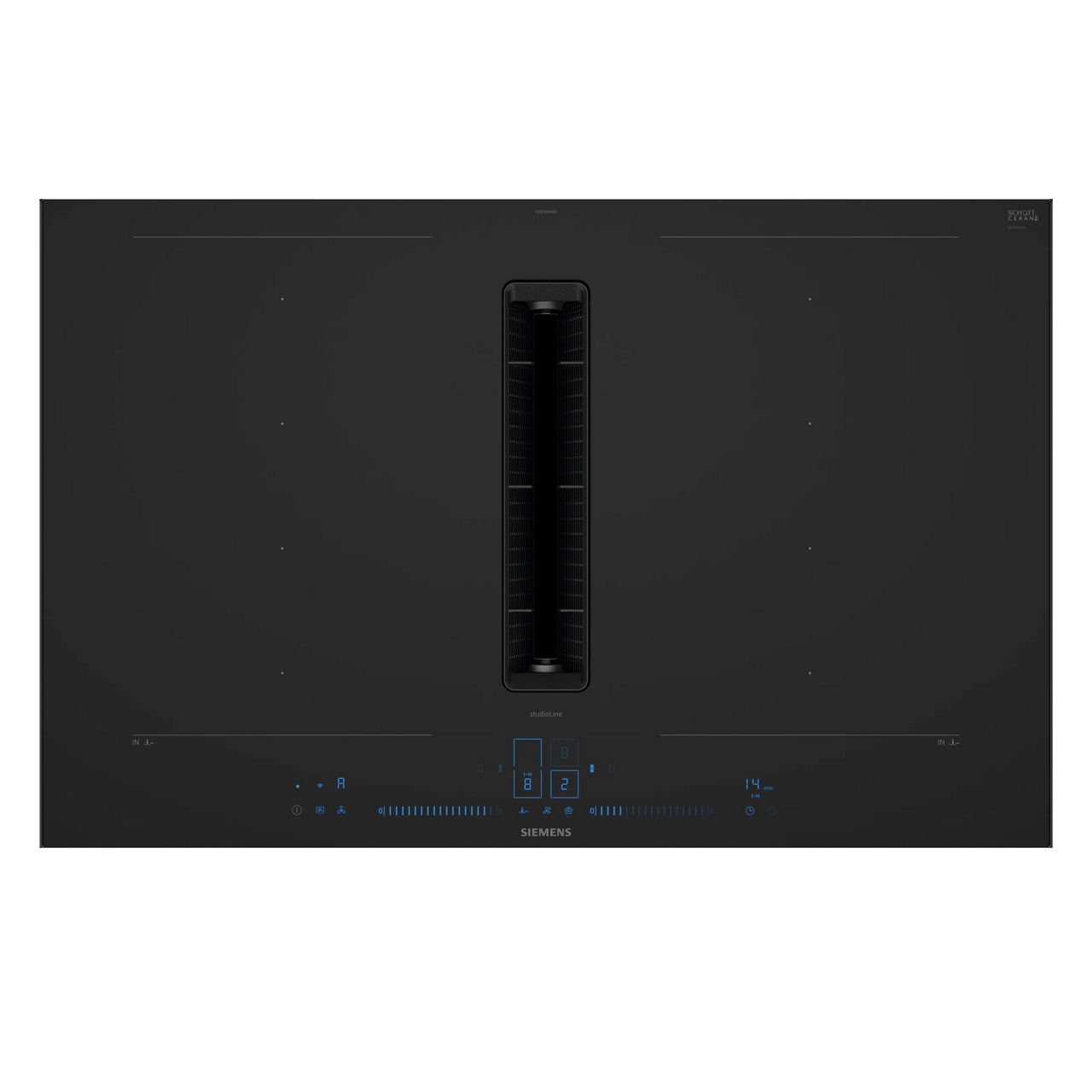  Induktionskochfeld mit Dunstabzug, mit Rahmen aufliegend EX87BNX68E SL undefined