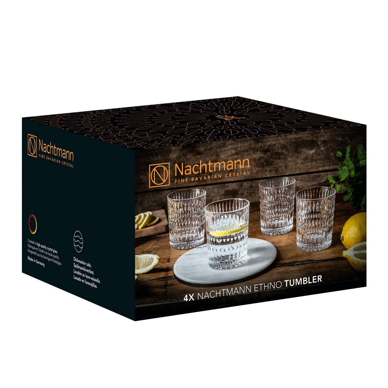  Whisky-Becher 4-er Set Ethno 4