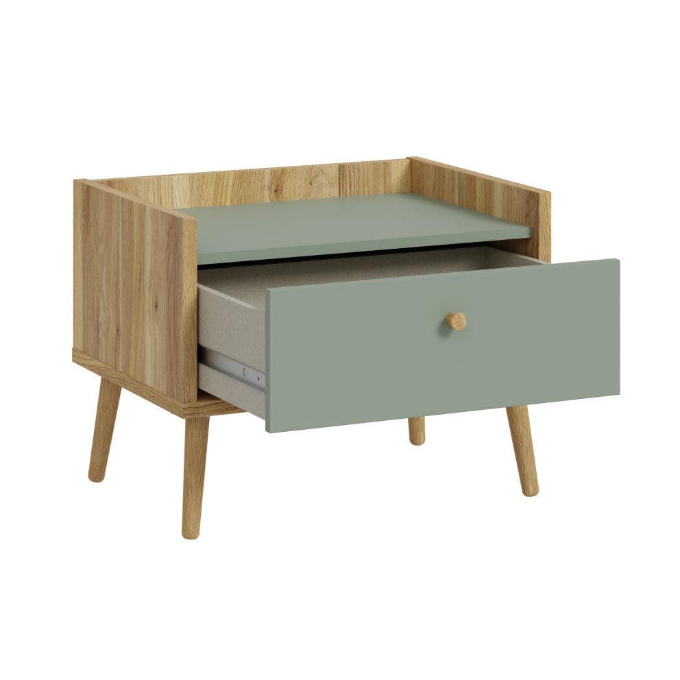  Nachtkommode mit 1 Schubkasten Whenua 2