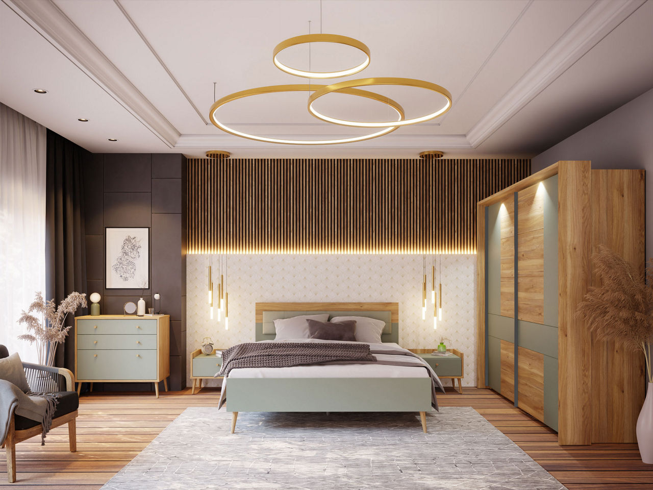  Nachtkommode mit 1 Schubkasten Whenua 5