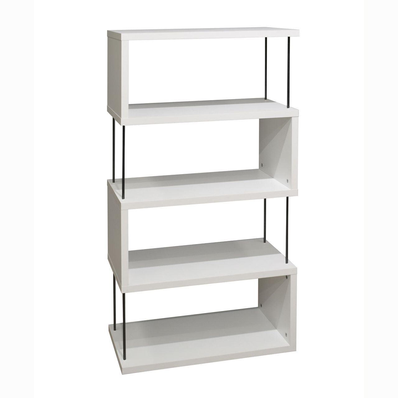 weiß matt lack / Stäbe schwarz