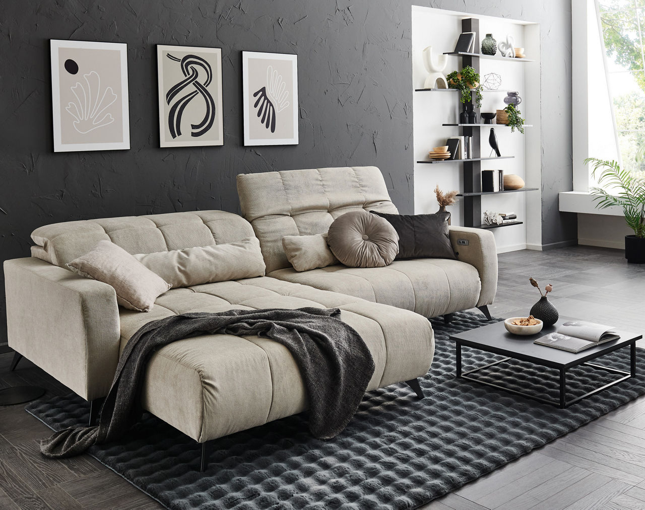  Nil Polstergarnitur Ottomane  links 2