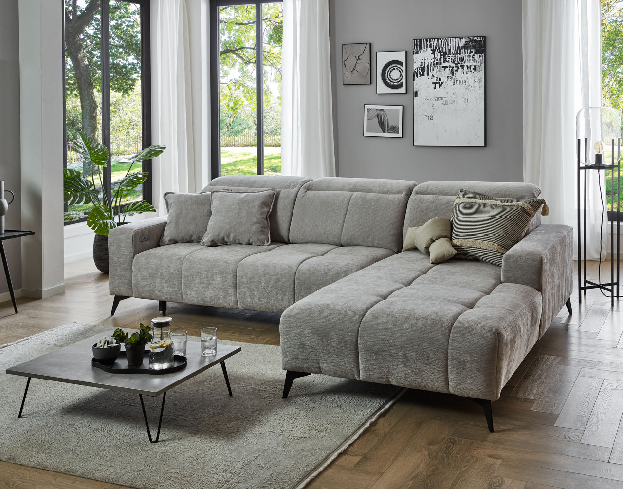  Porto Polstergarnitur, Ottomane rechts 1