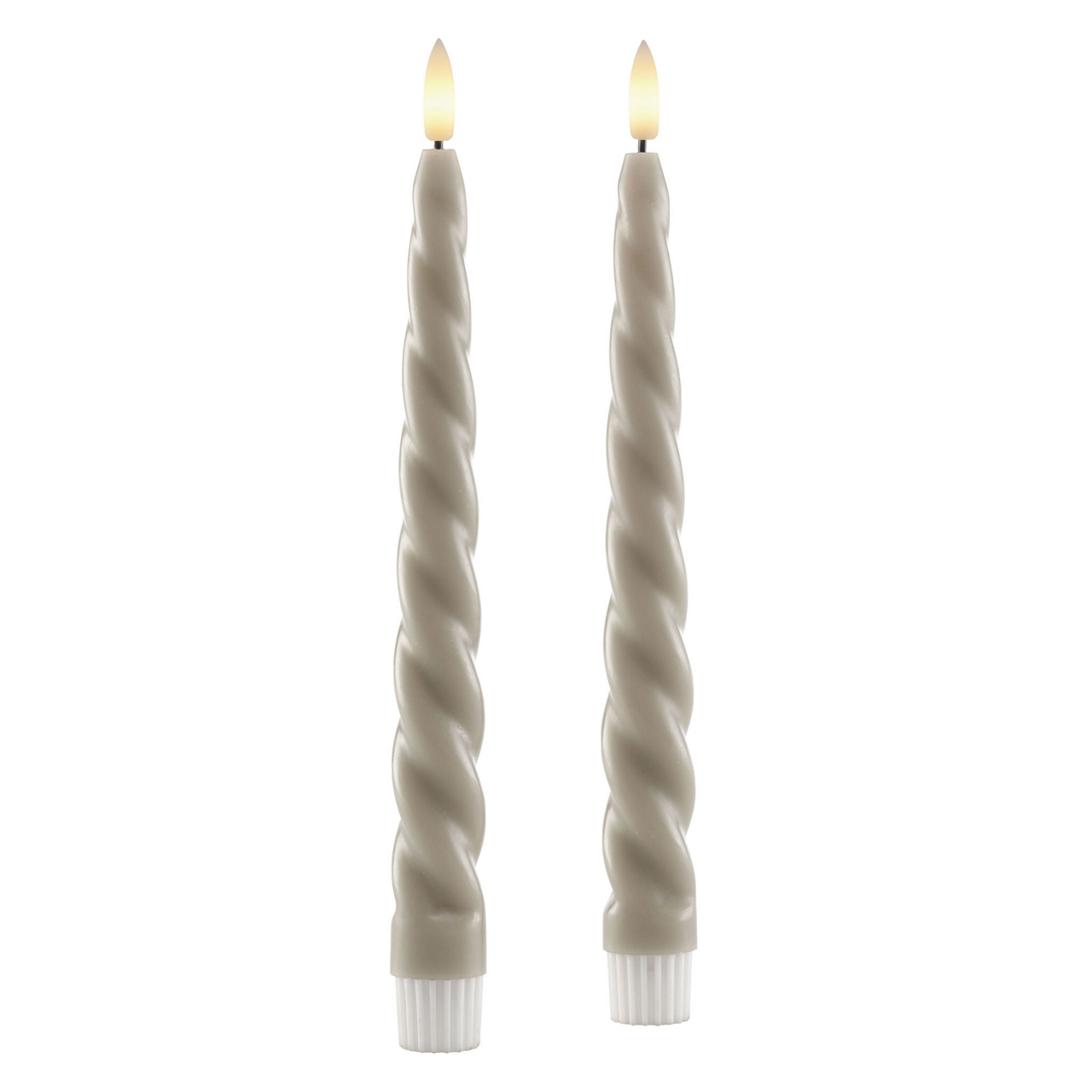  LED-Echtwachsstabkerzenset 2-teilig -