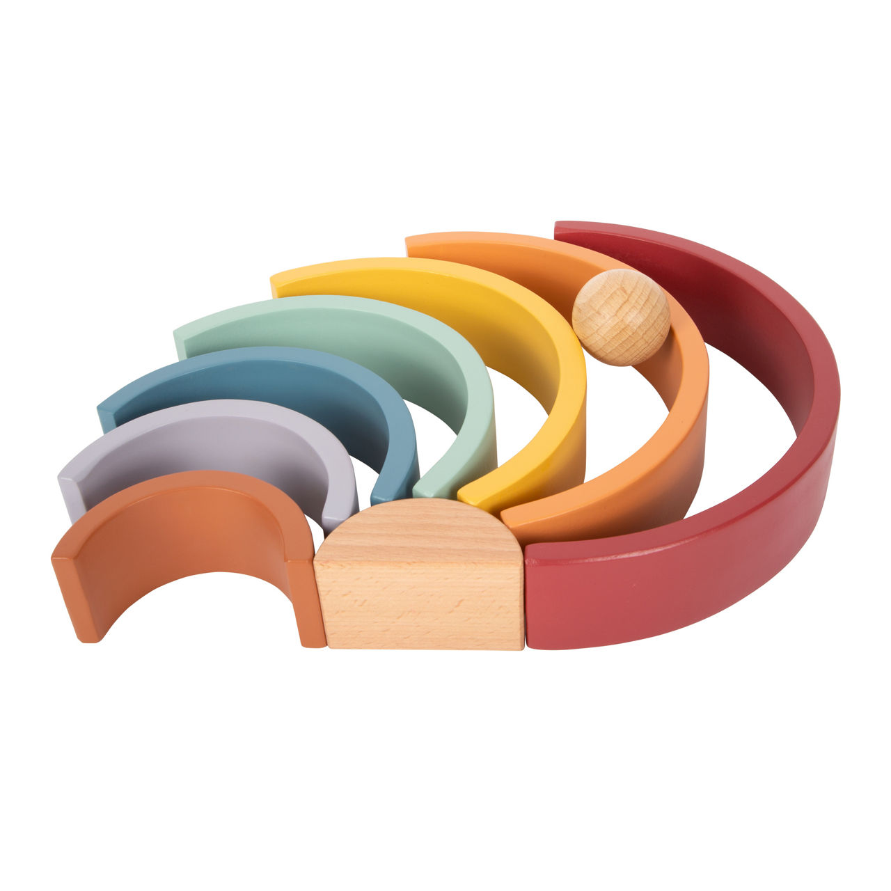  Holzbausteine Regenbogen Safari 1
