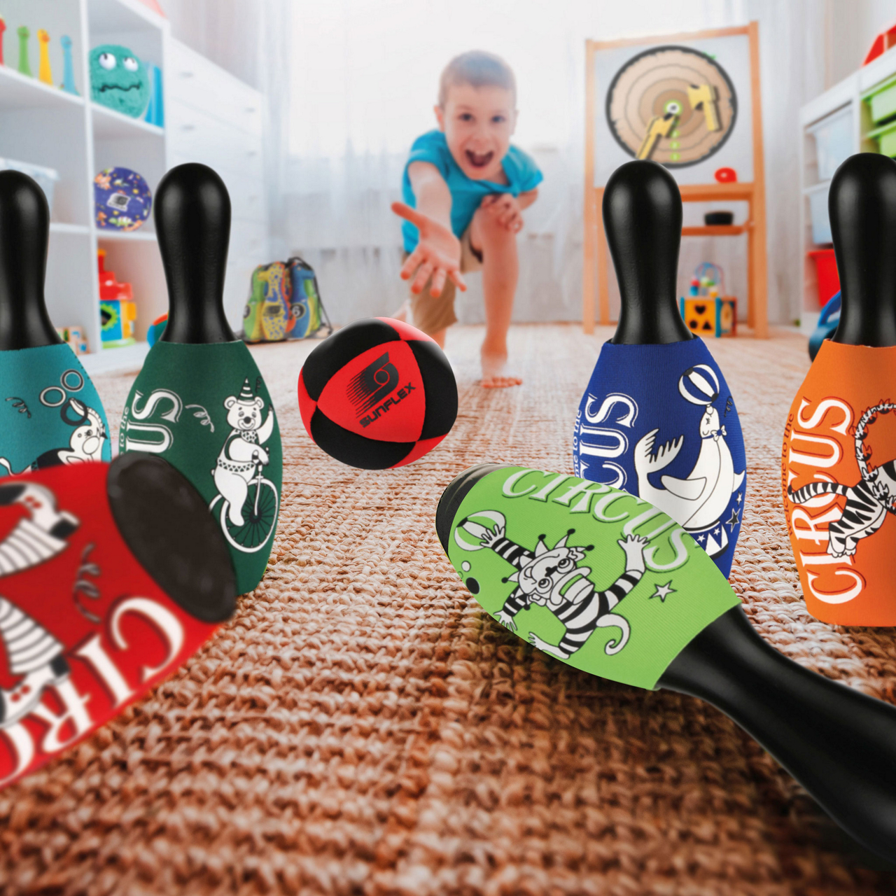 Sunflex Bowling Set Circus 1