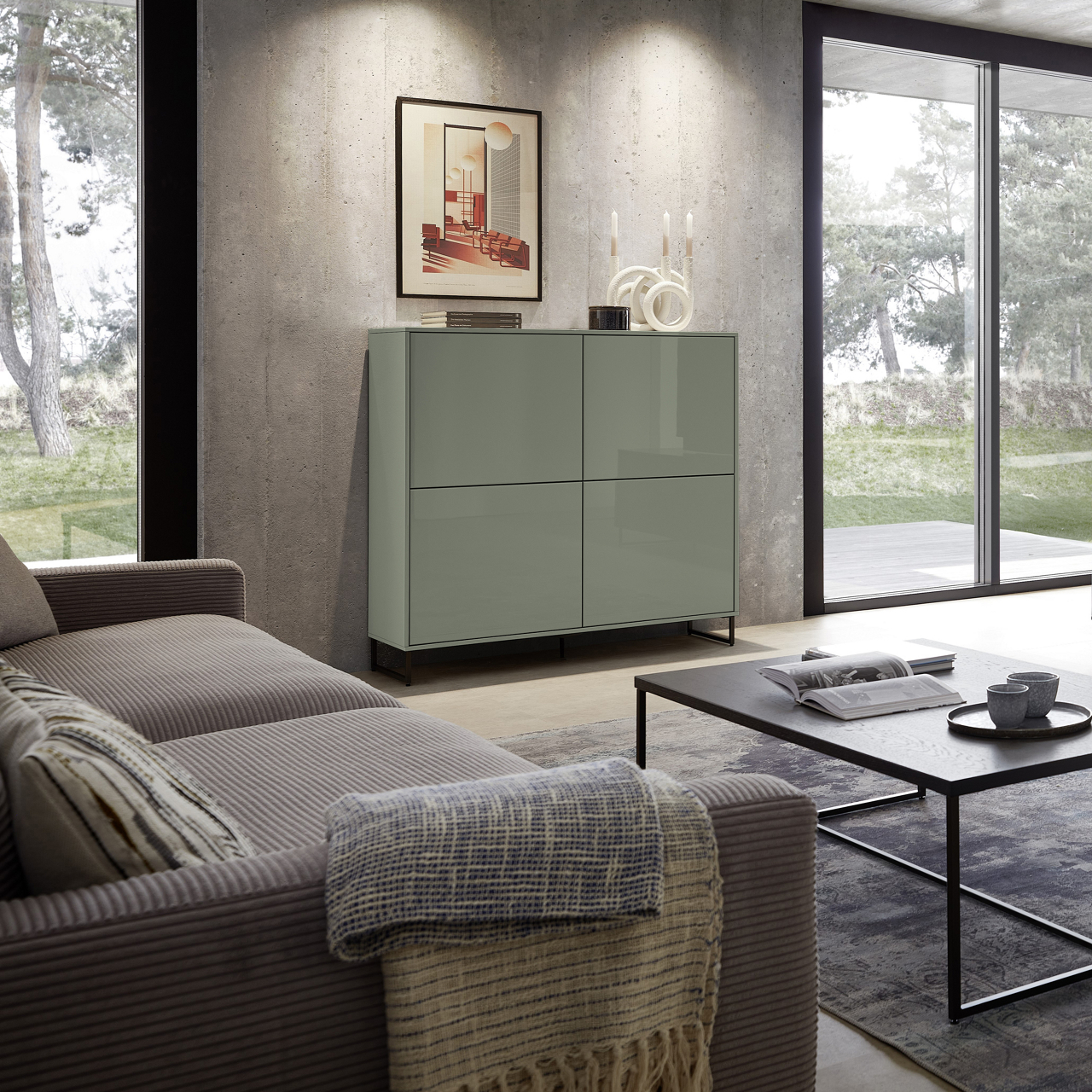  Highboard Aviva-Wohnen 1