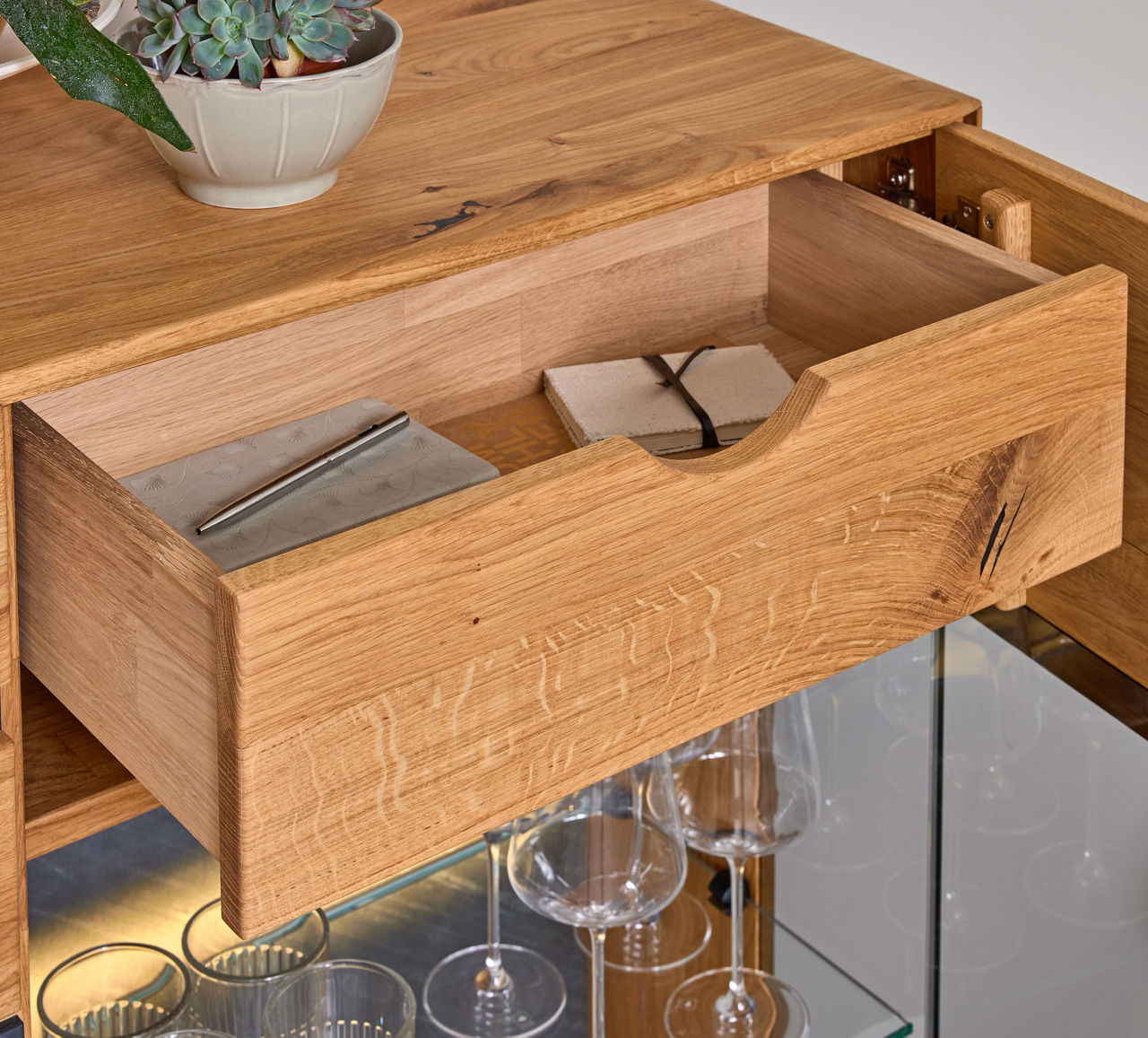 MONDO NATUR Innenschubkasten für High-/Sideboards Danora Plus 2