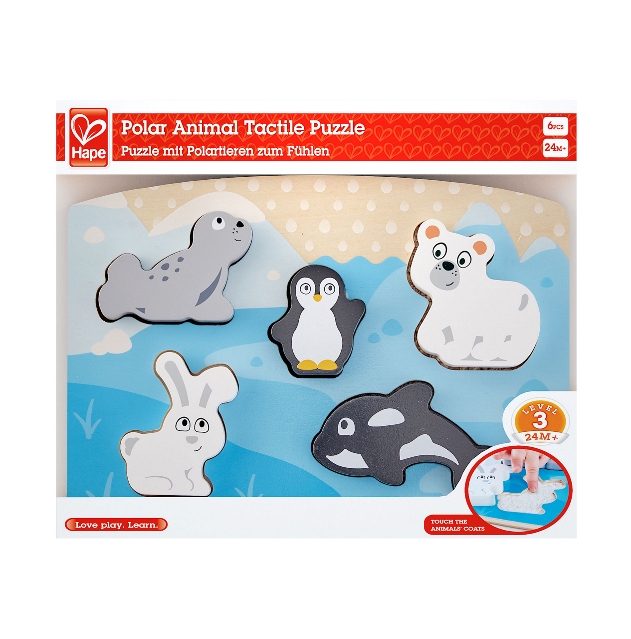  Fühlpuzzle Polartiere E1620 3