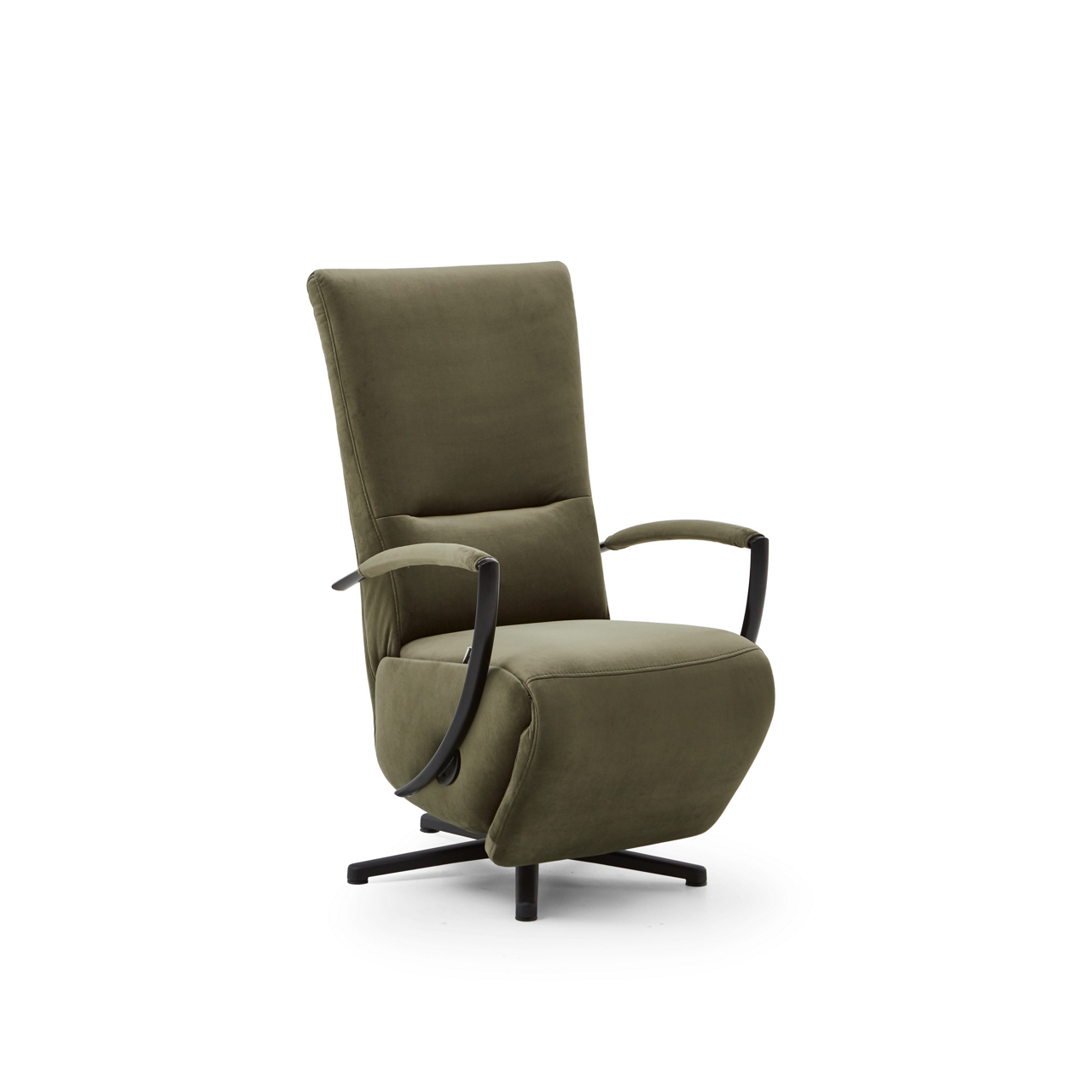 Ticona VITO 1222 Drehsessel, Stoff Riviera olive, PG 11, Rücken echt inkl.manueller Funktion m. Gasdruck