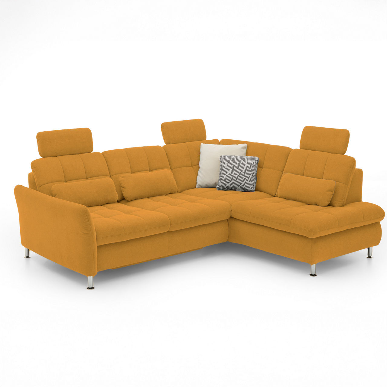 Bezug Belle curry / Füße Chrom