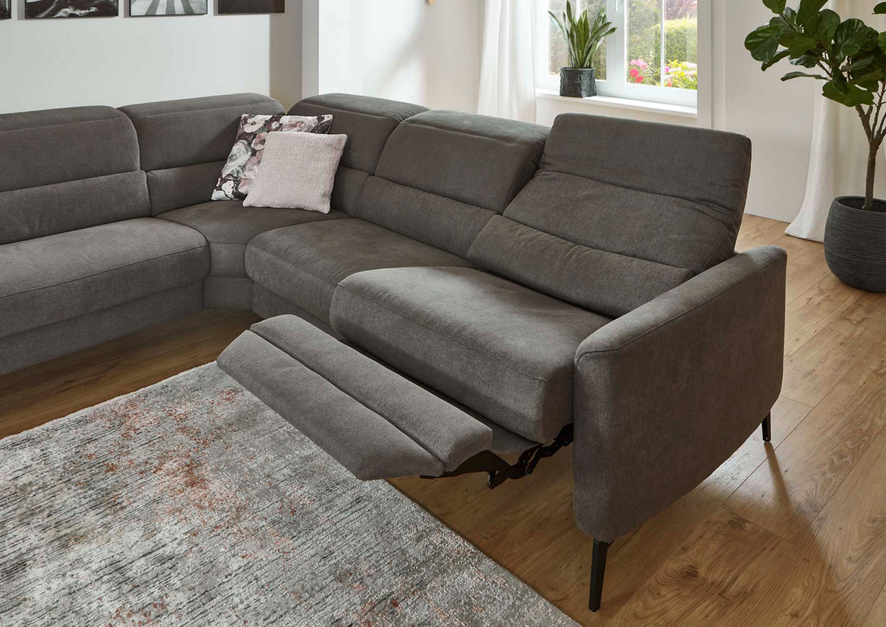 MONDO COMFORT Mimas Polstergarnitur (Anstellhocker links) inkl. WallAway-Funktion 5