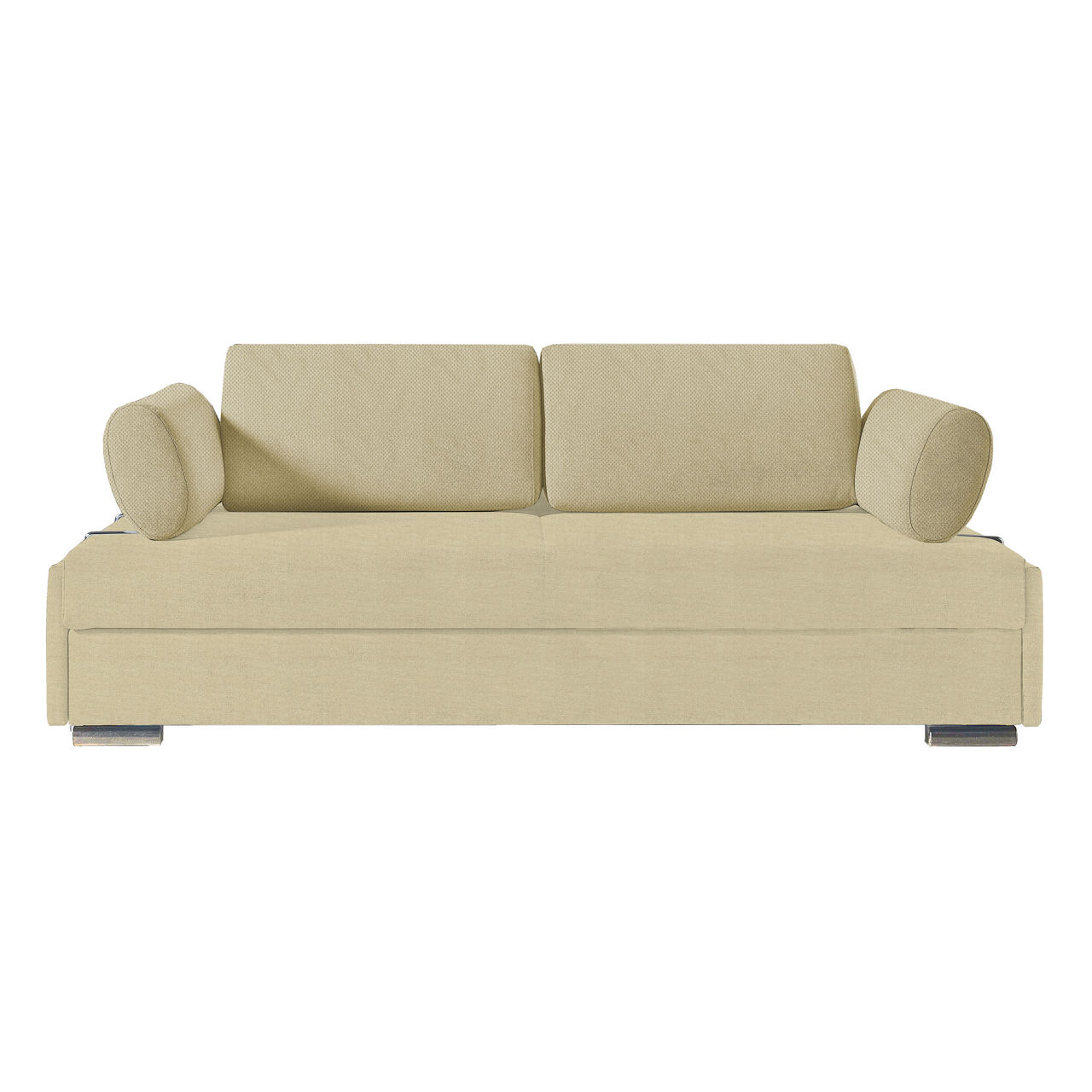 Bezug Korpus 8600 beige / Bezug Rücken- / Bezug Armlehnkissen 2400 beige / Füße Chrom Nr.84