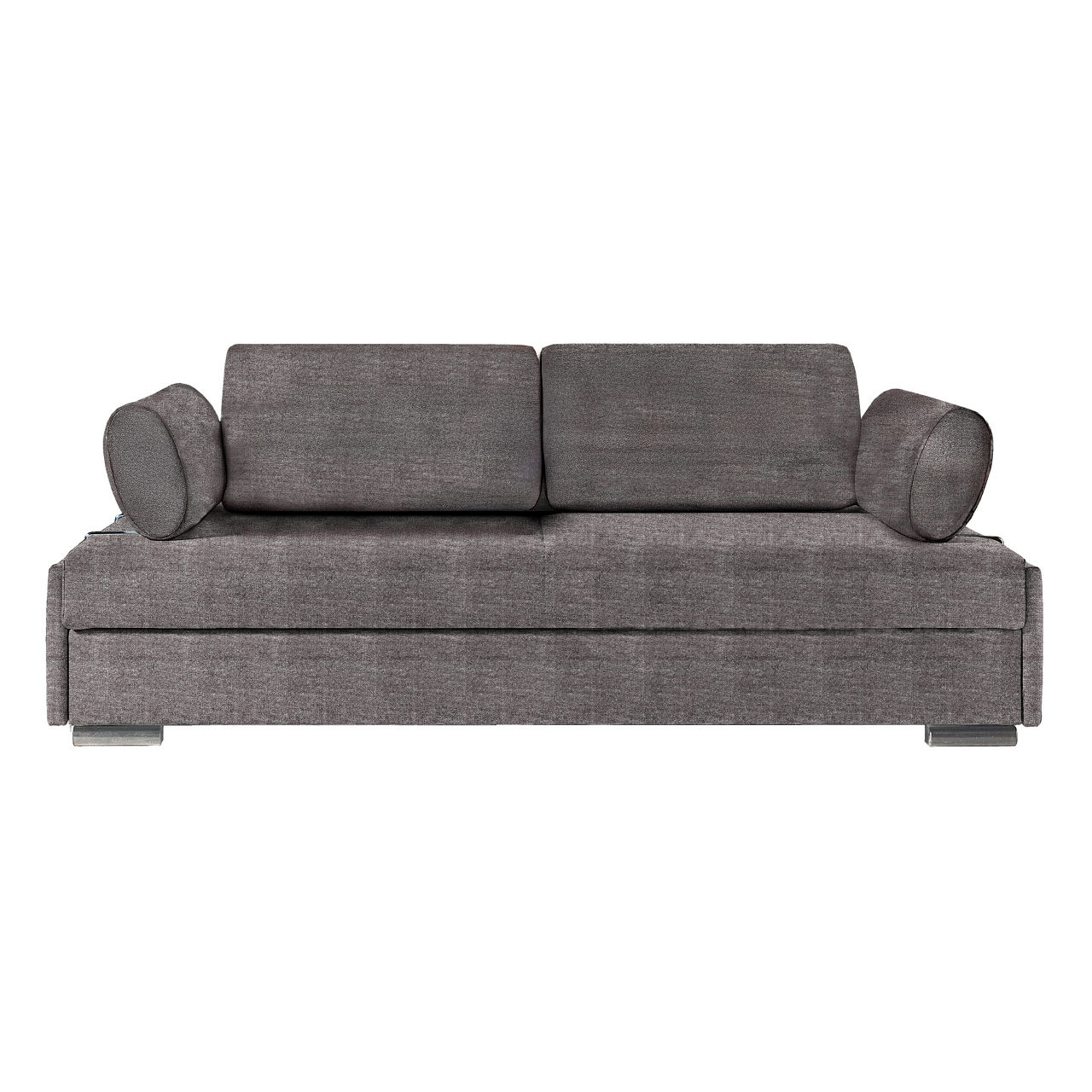 Bezug 8603 anthrazit / Füße Chrom Nr.84