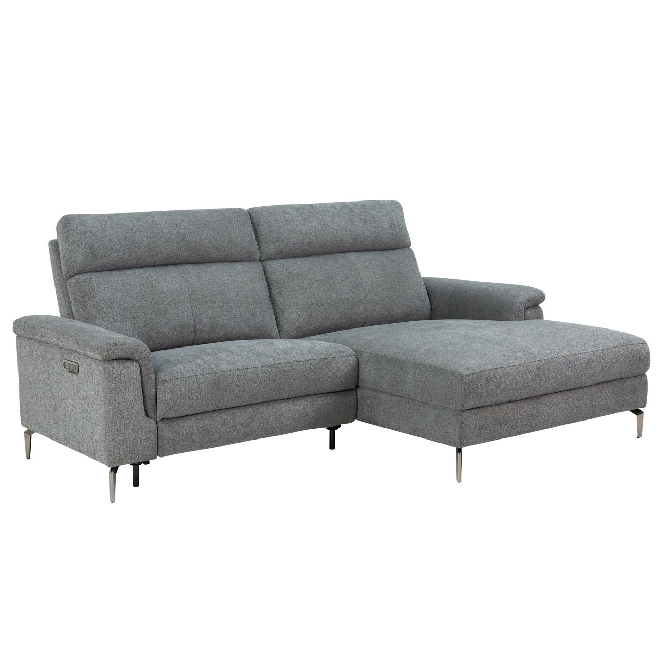 Bezug Borg 17 anthrazit / Gestell schwarz