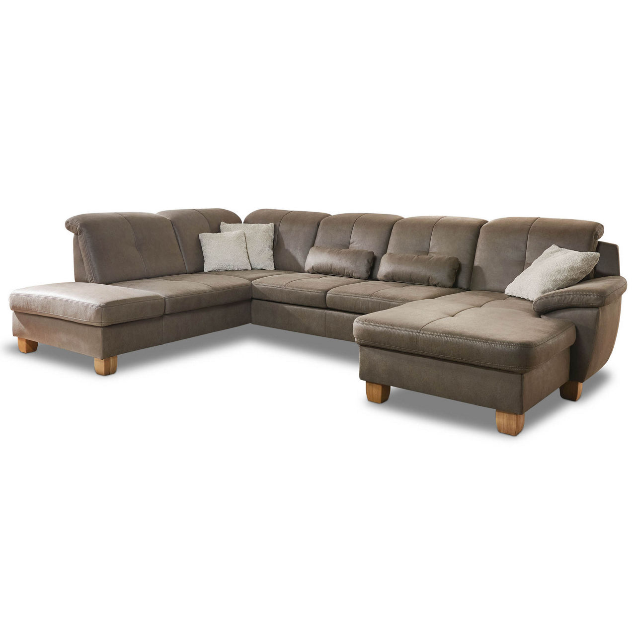 Bezug Taurus platin / Füße Wildeiche