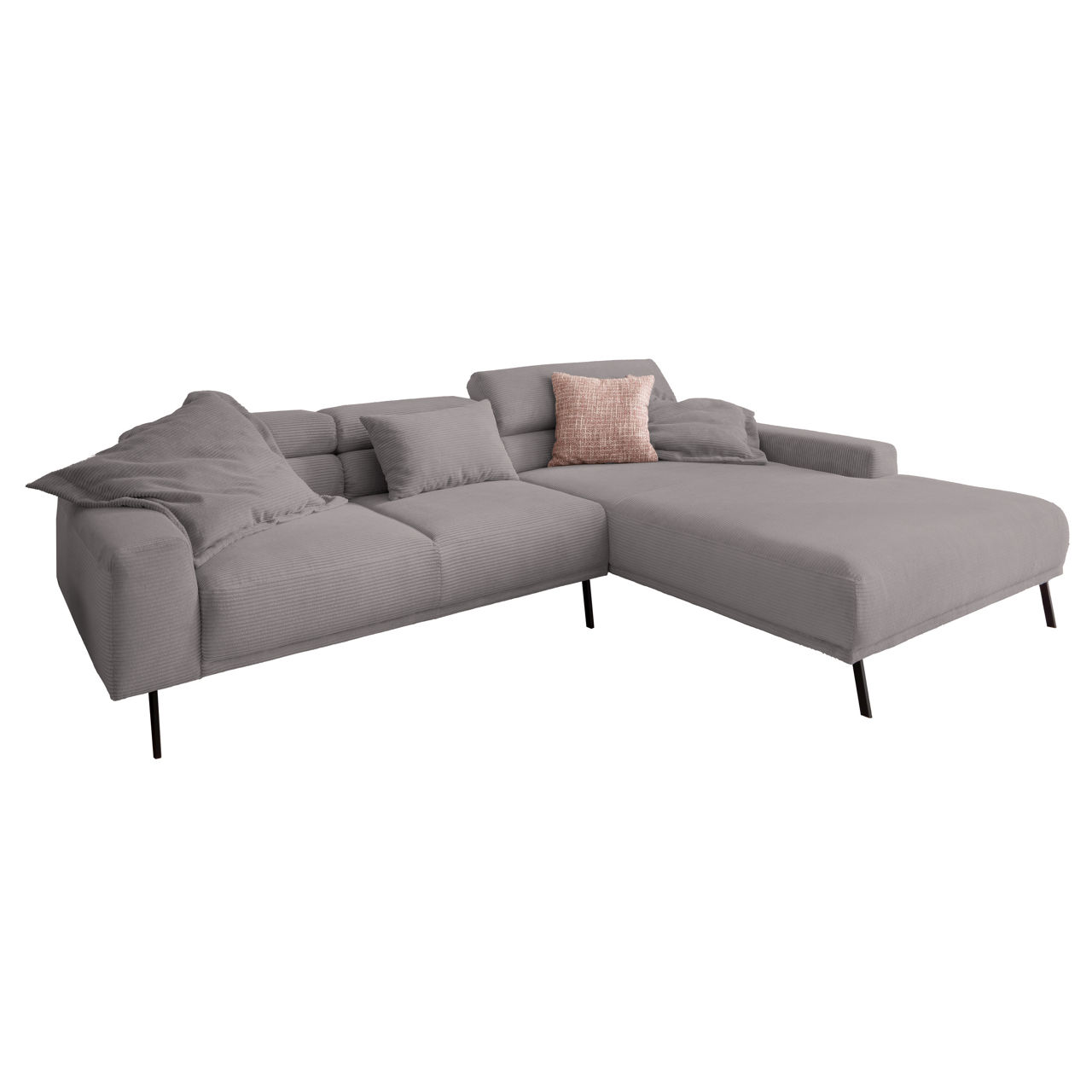 Bezug grey / Füße schwarz matt