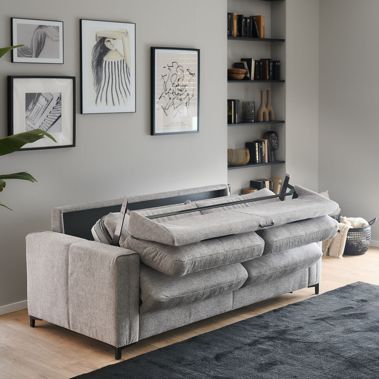  Schlafsofa, Rücken echt bezogen HU-LS23121 6