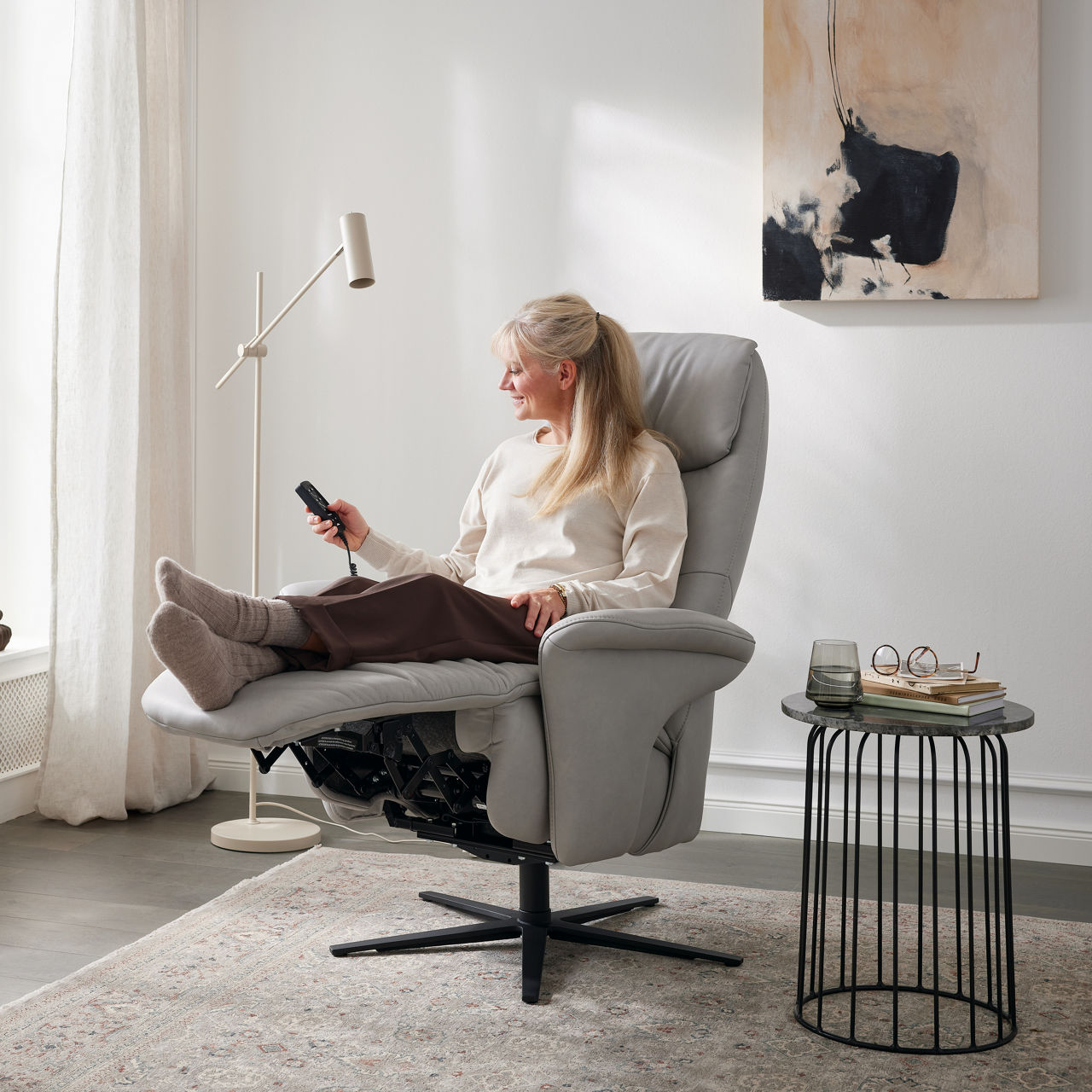 MONDO COMFORT Relax-Sessel Ergonomie XL Maxiversion 2-motor. Verstellung Landor 2