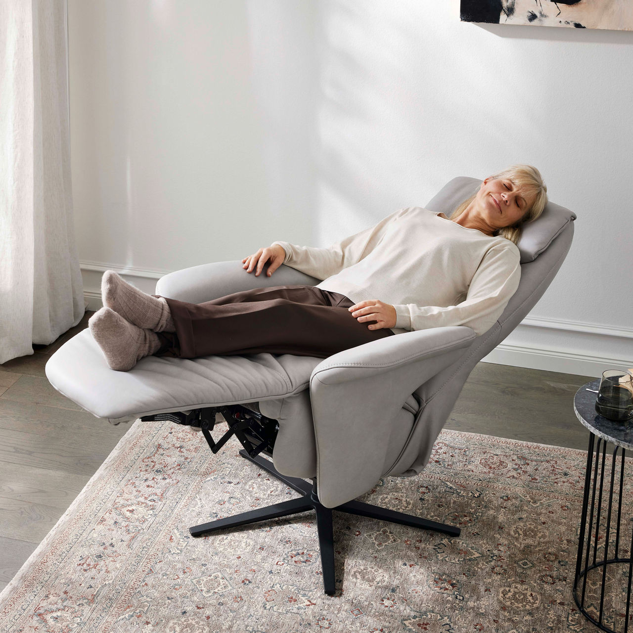 MONDO COMFORT Relax-Sessel Ergonomie XL Maxiversion 2-motor. Verstellung Landor 3