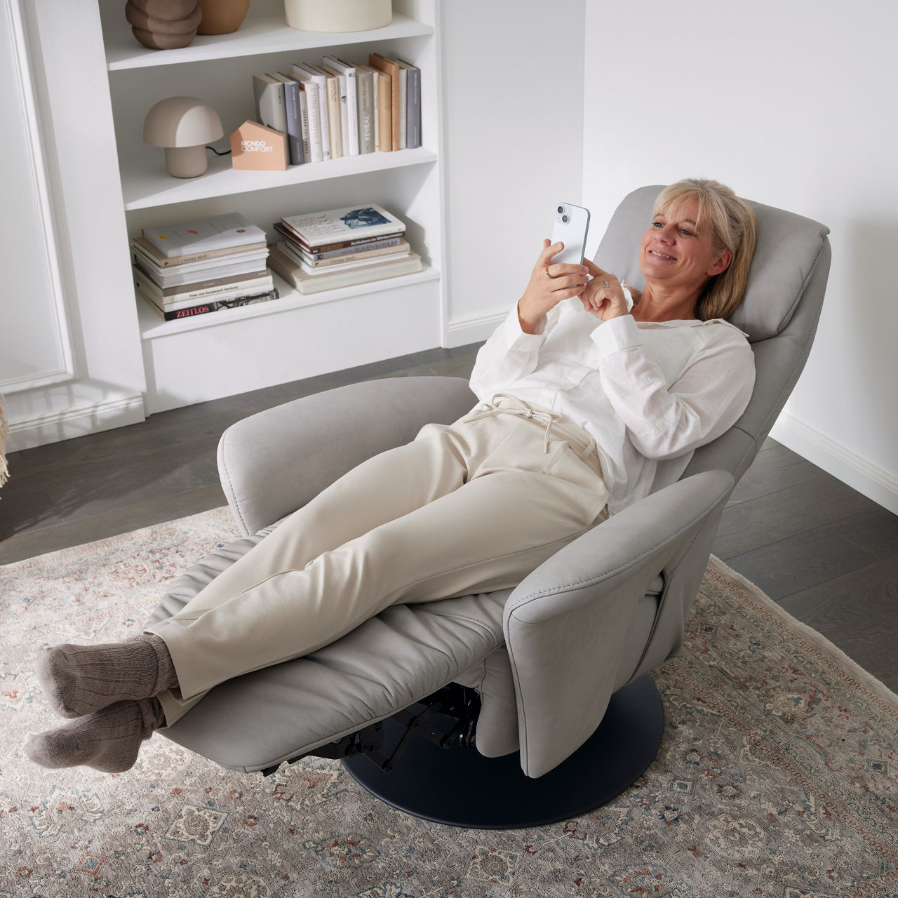 MONDO COMFORT Relax-Sessel Ergonomie S 2-motor. Verstellung Landor 3
