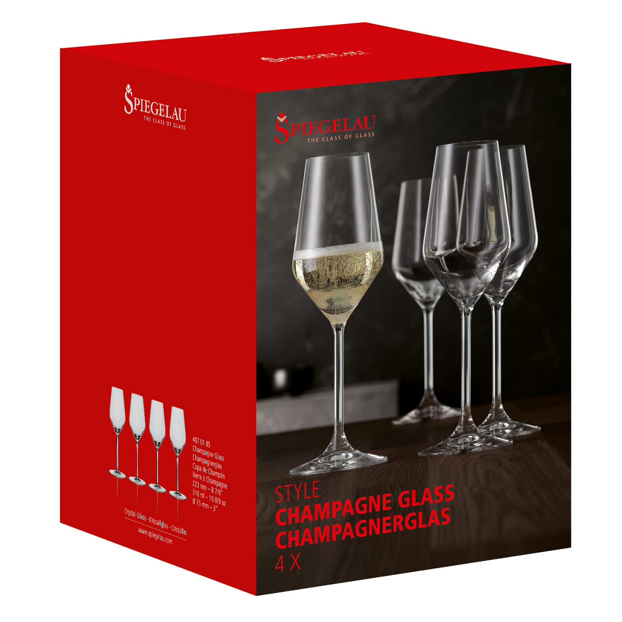  Champagnerglas 4er-Set Style