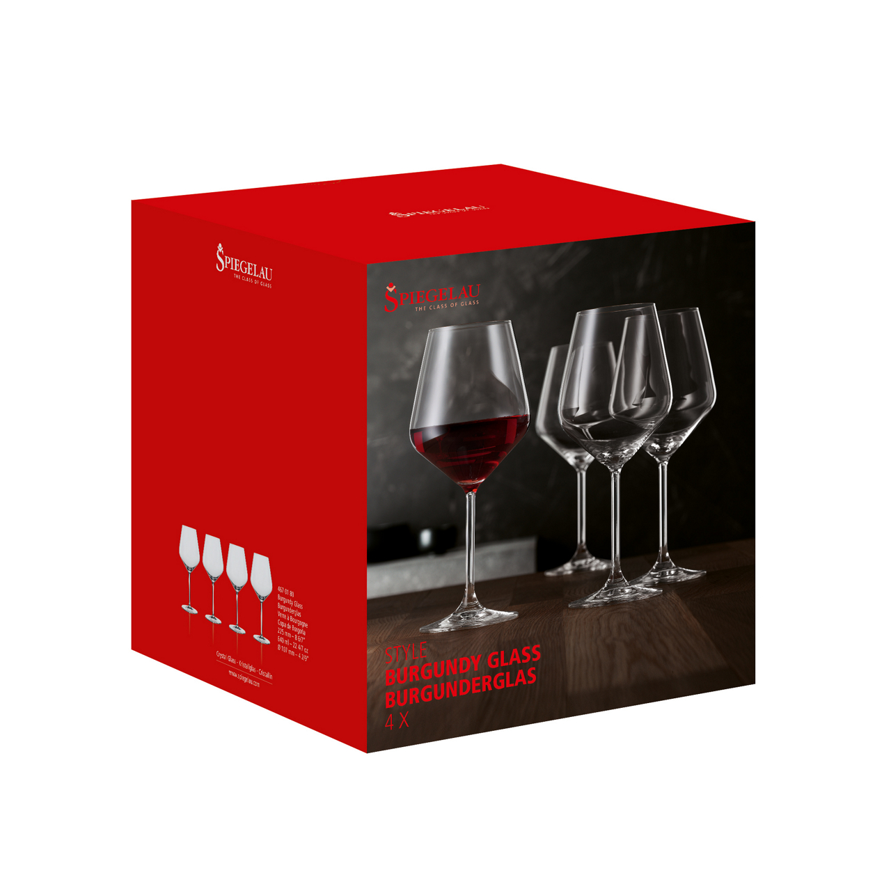  Burgunderglas 4er-Set Style