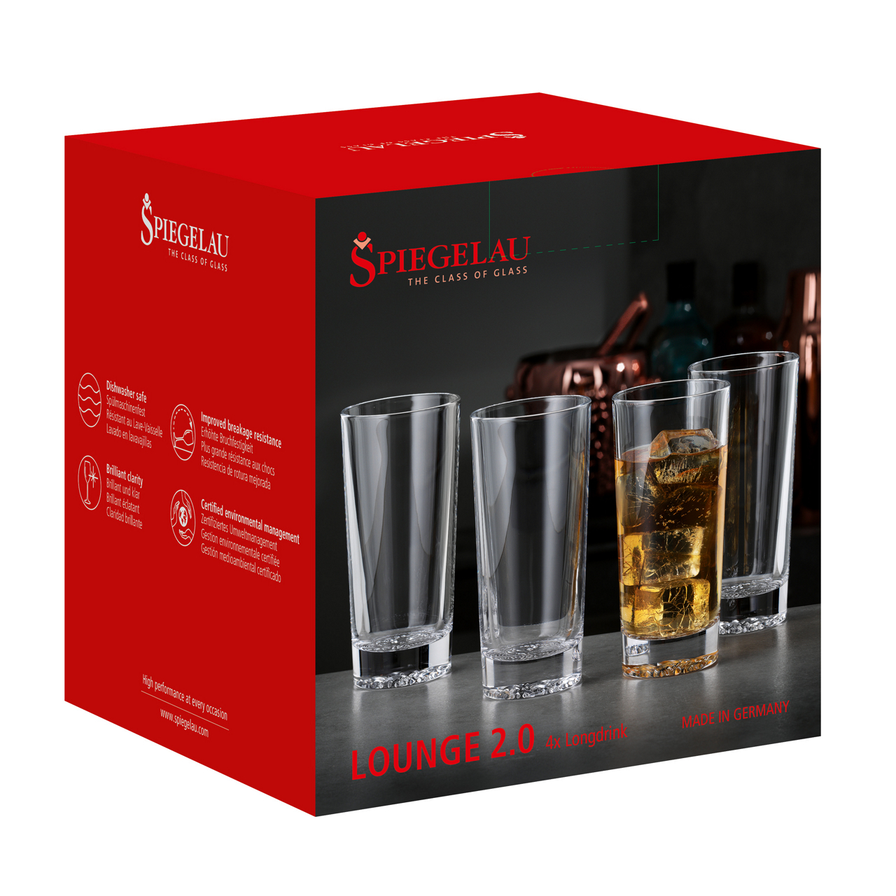 Longdrinkglas-Set 4-teilig Lounge 2.0 2