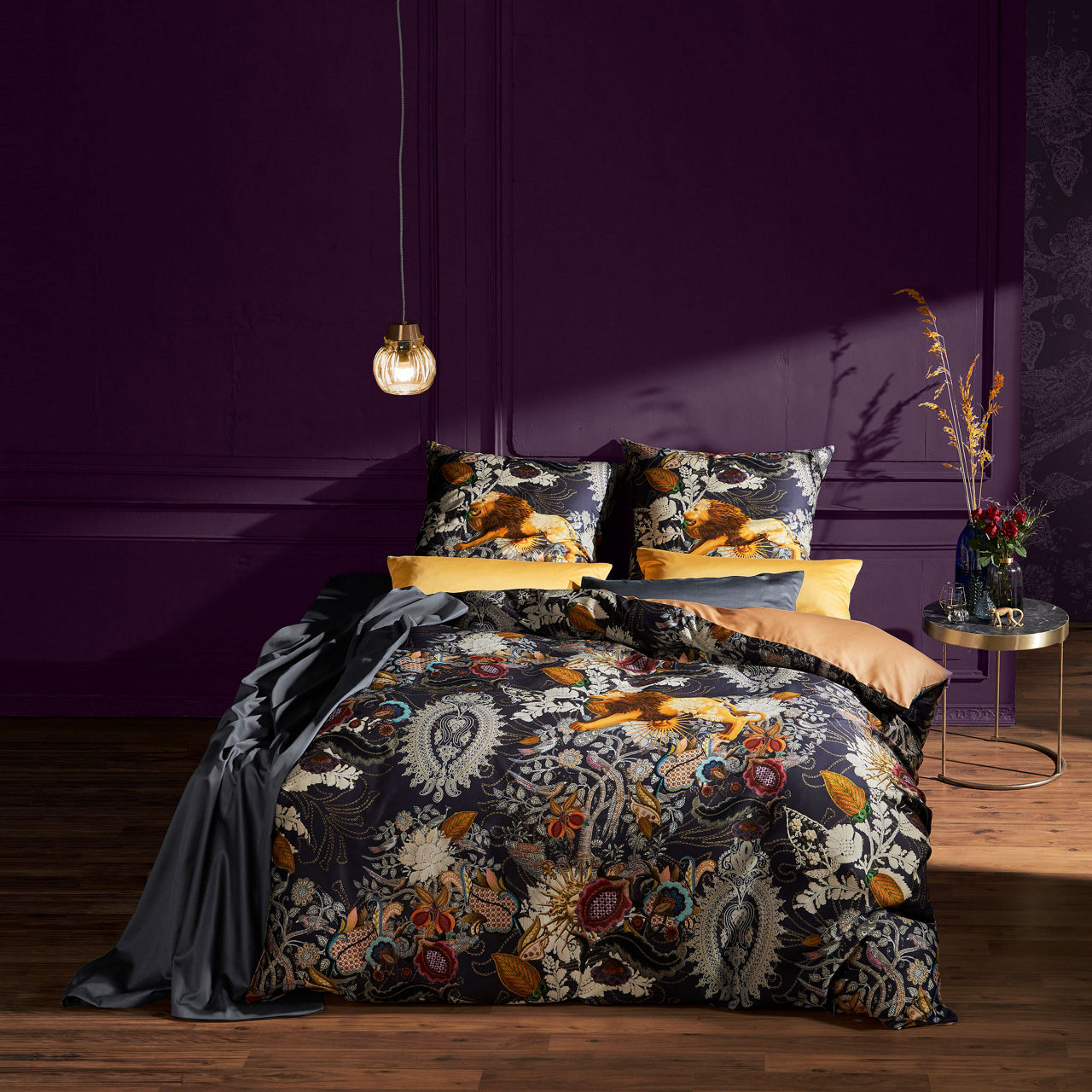  Satin Bettwäsche Bed Art S 2