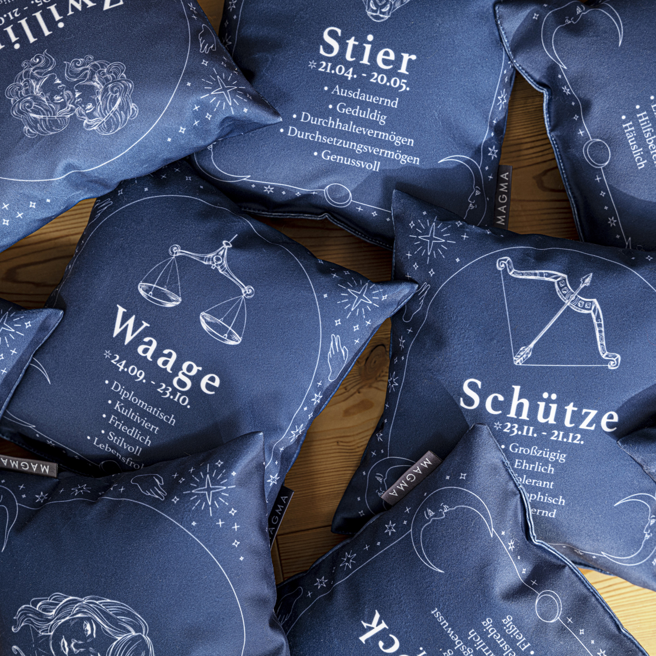  Dekokissen STERNZEICHEN