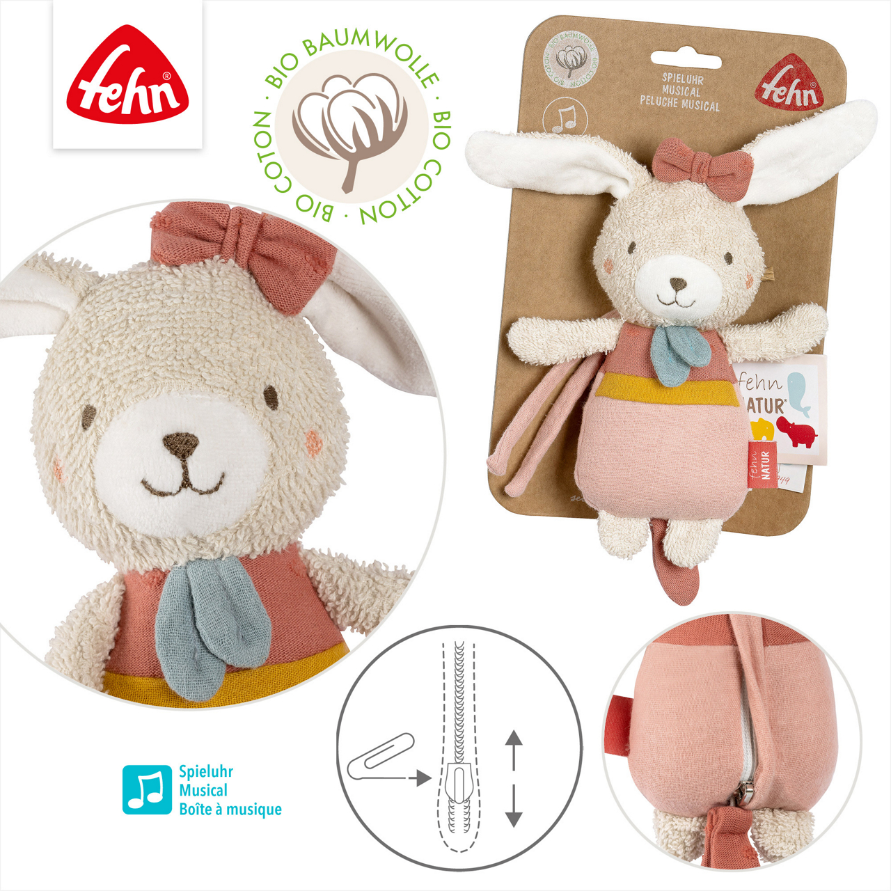  Mini-Spieluhr Hase
