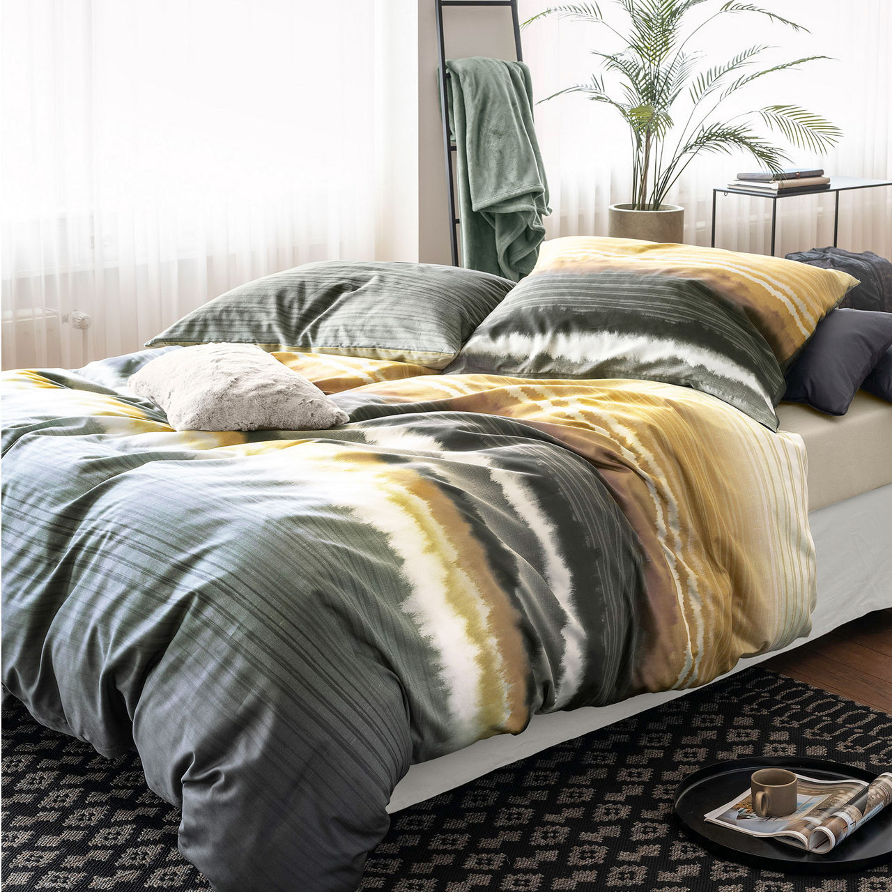  Mako-Satin Bettwäsche Sky 1