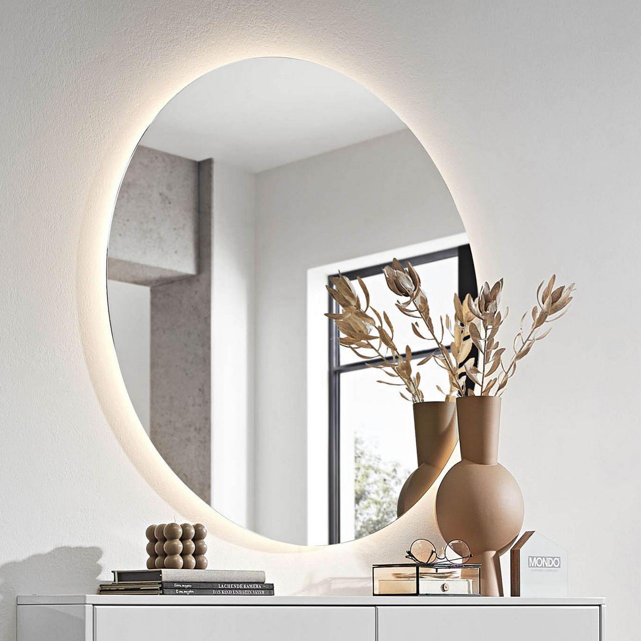 MONDO DESIGN LED-Beleuchtung zu Spiegel Diamo-Garderobe
