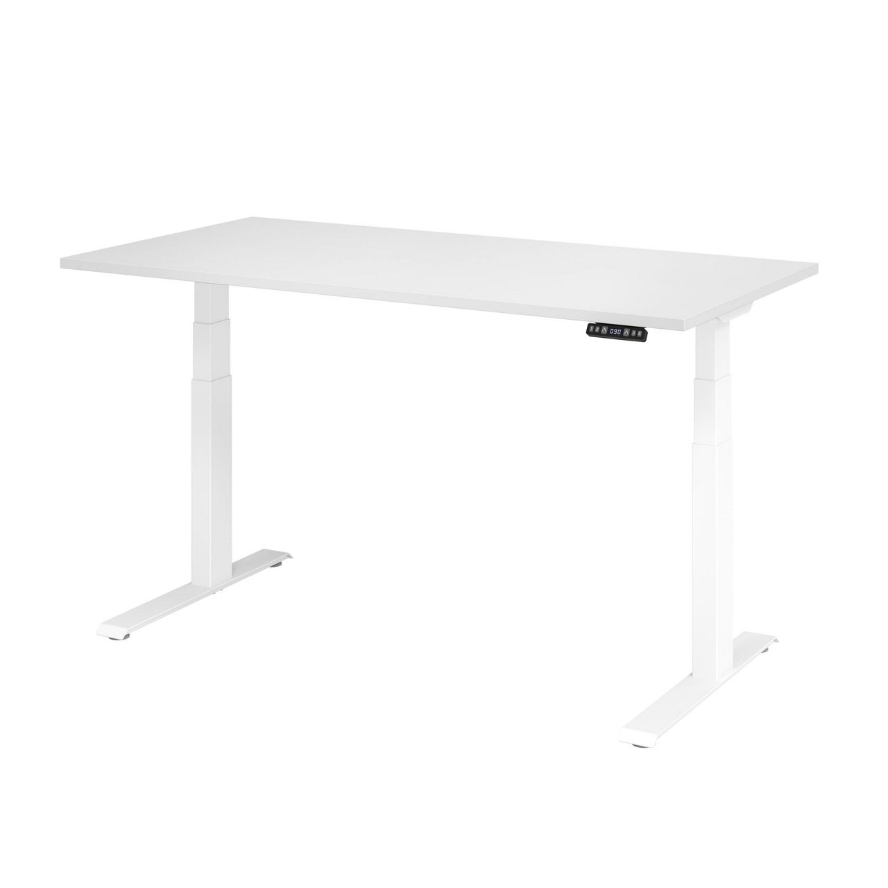  Sitz-Steh-Schreibtisch VXDKB16/W/W 0