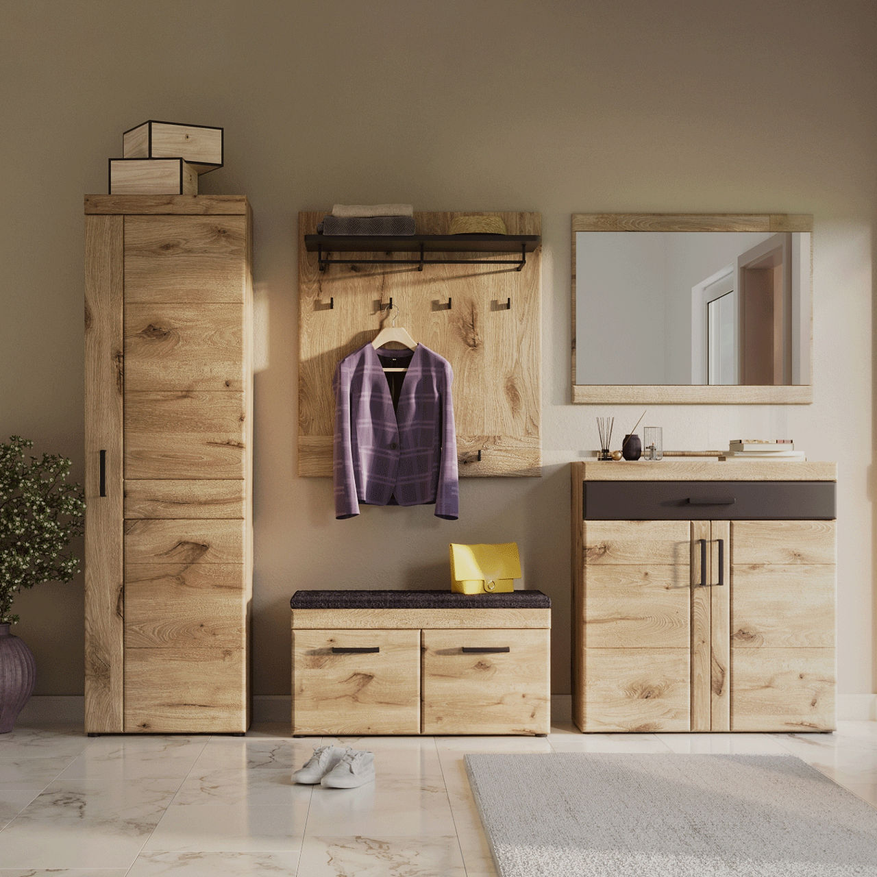  Garderoben Schrank GRANO 2