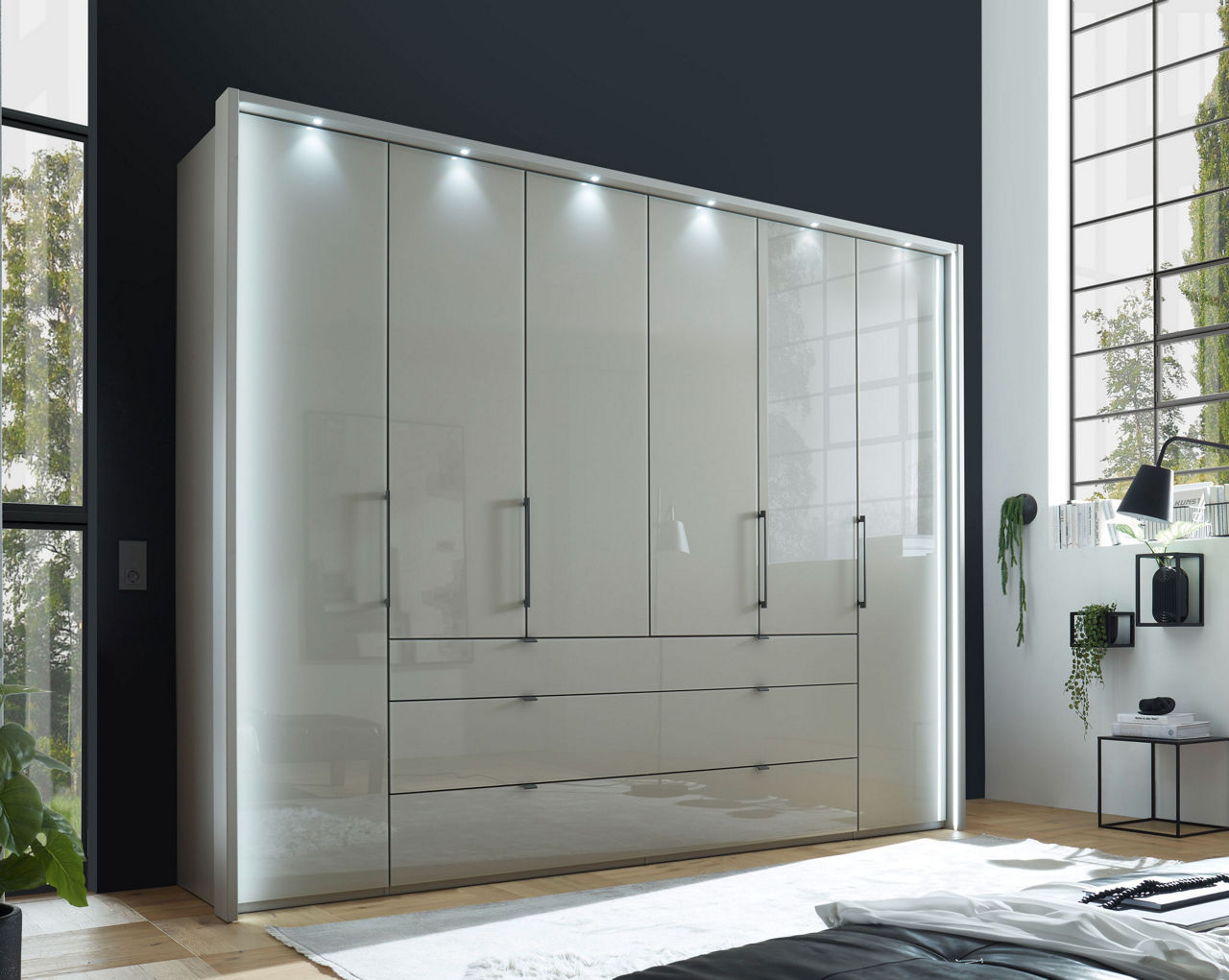  Funktionsschrank 6-türig Castello 1