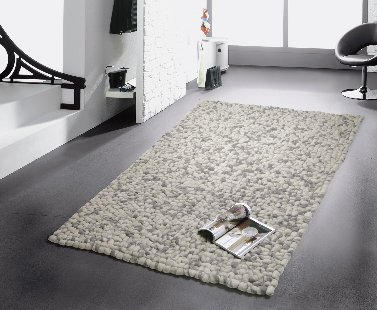 Strukturteppich SMALL STONES 140 x 200 cm