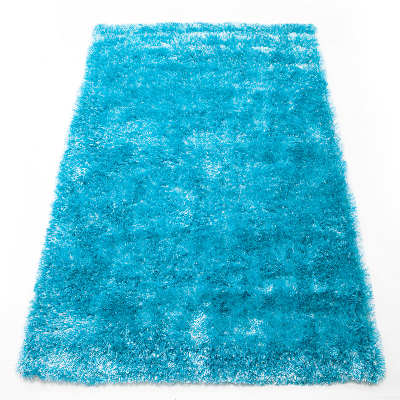 Lambada Shaggy Farbe türkis, 100 % Polyesterflor 160 x 230 cm