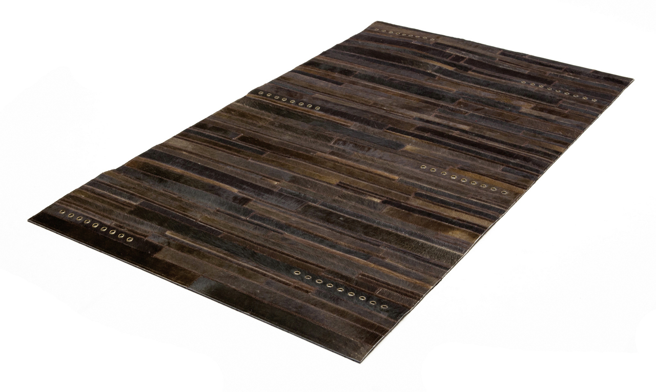  Leder-Patchwork-Teppich Lederteppich