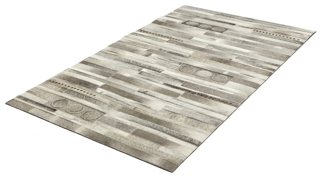  Leder-Patchwork-Teppich Lederteppich
