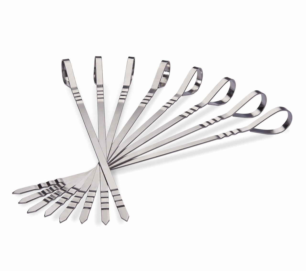  Edelstahl-Grillspieße multifunktional 8er-Set 