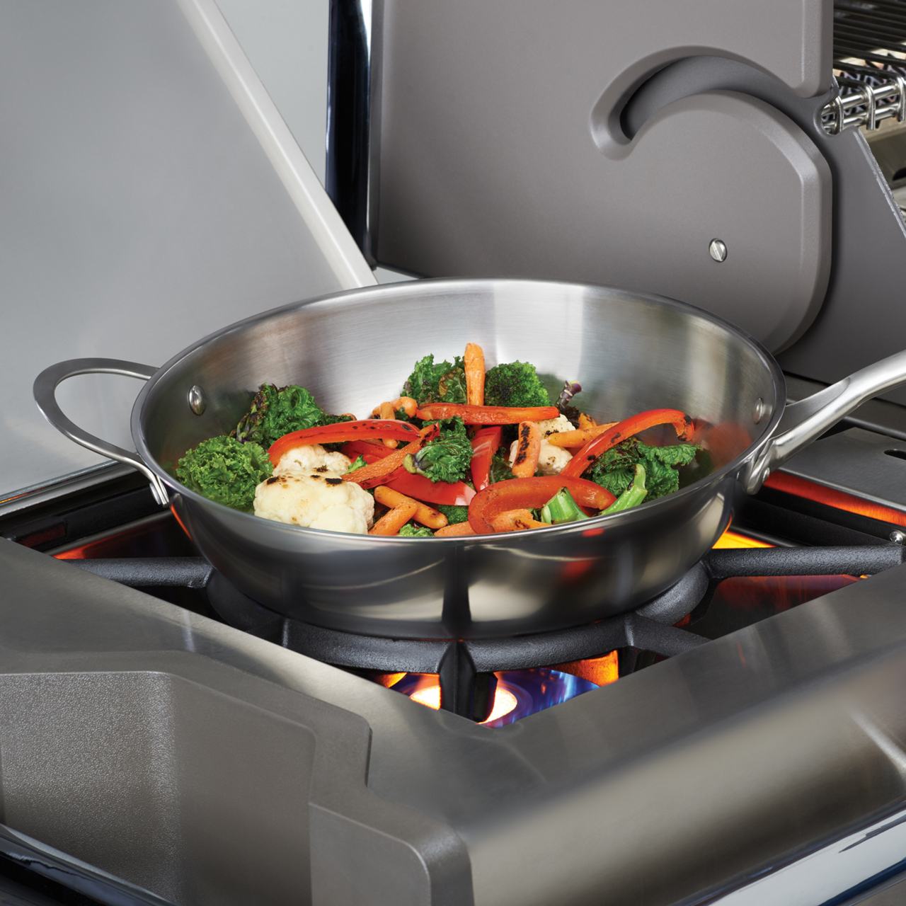  Napoleon Edelstahl Wok Wok
