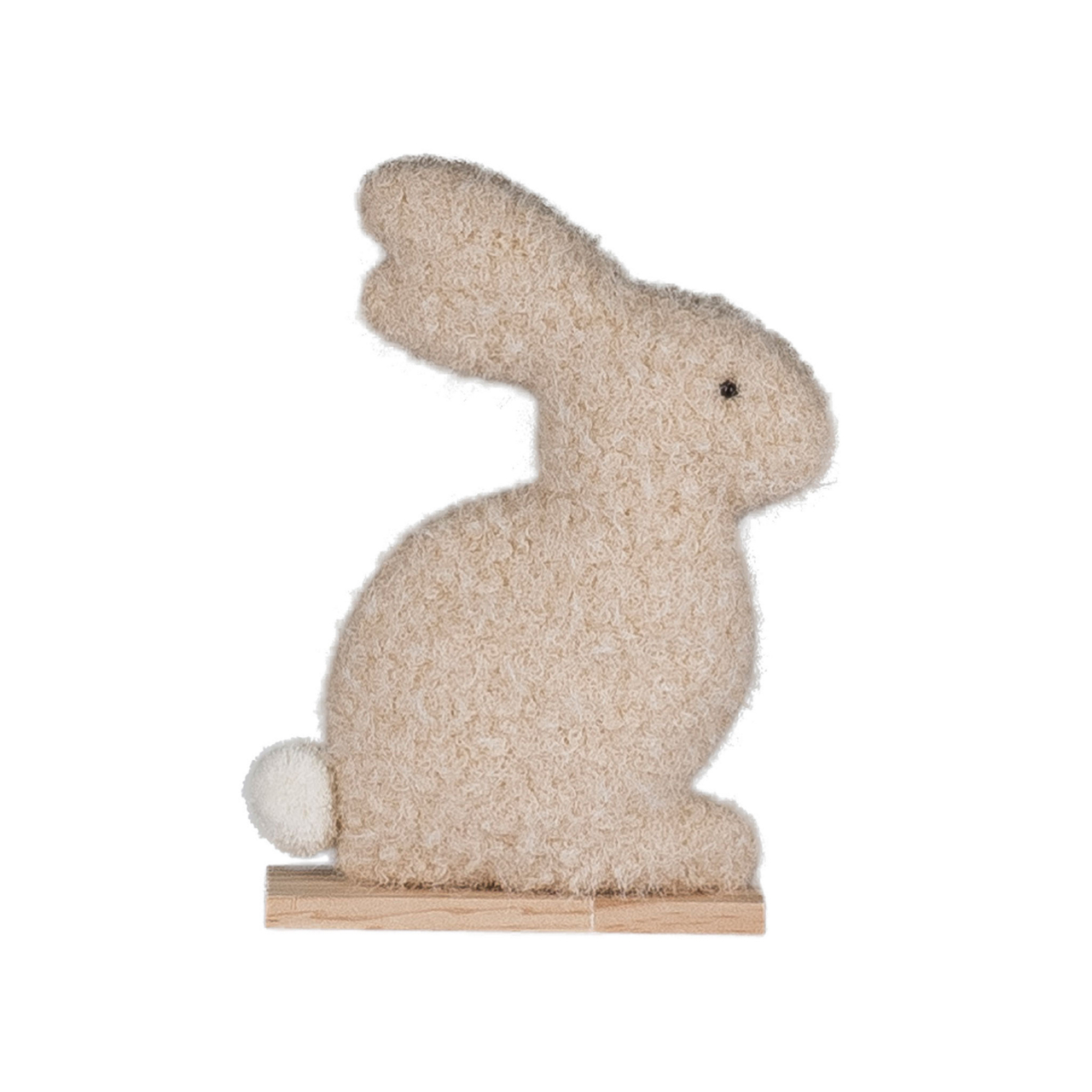 4325005-37 Stoff Hase sitzend SALLY ca.18x5x27cm, Vanille 