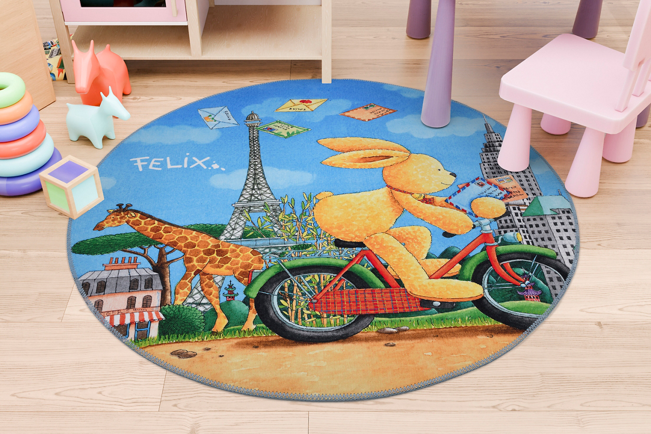  Kinderteppich Felix der Hase 1